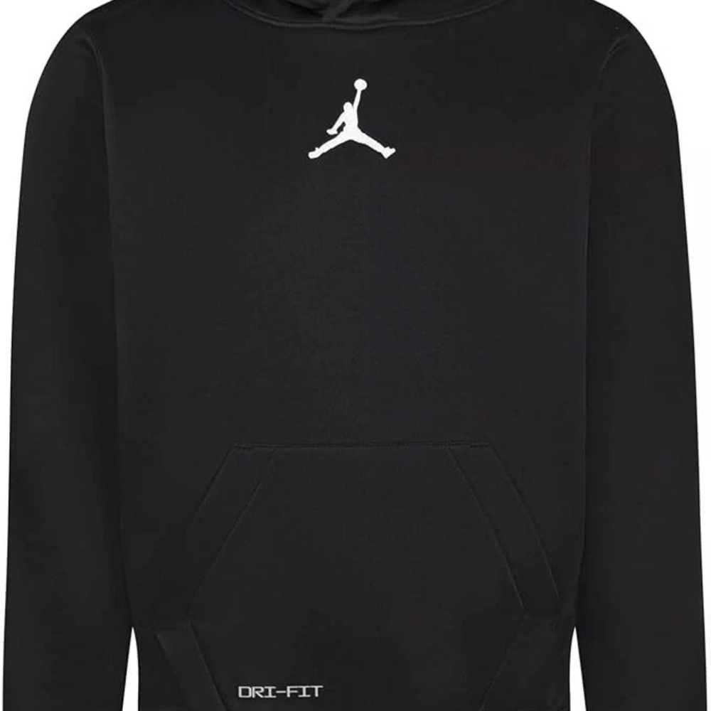 Jordan Black Hoodie with White Logo